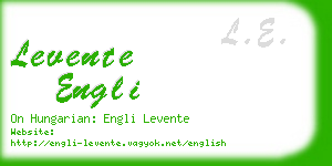 levente engli business card